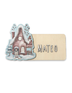 Placa Navidad Casita