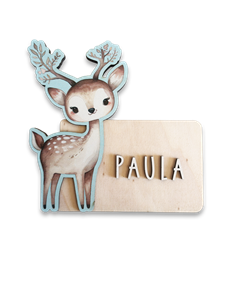 Placa Navidad Ciervo