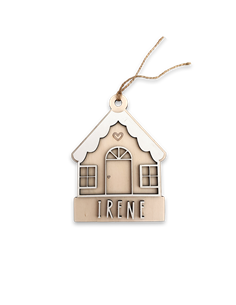 Deco Navidad Casita en Madera