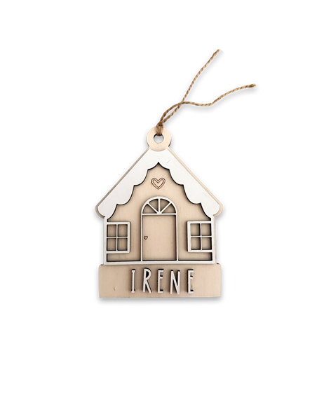 Deco Navidad Casita en Madera