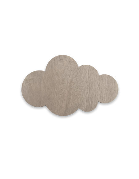 Placa Nube en Madera