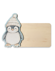 Placa Navidad Pingüino