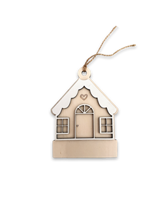 Deco Navidad Casita en Madera