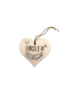 Deco Navidad Corazón en Madera