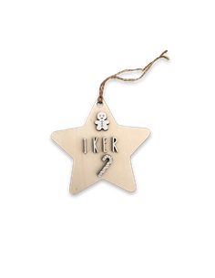 Deco Navidad Estrella en Madera