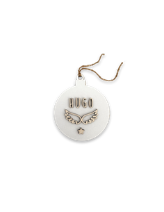 Deco Navidad Bola en Blanco