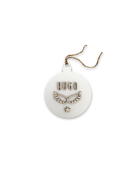 Deco Navidad Bola en Blanco