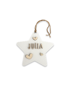 Deco Navidad Estrella en Blanco