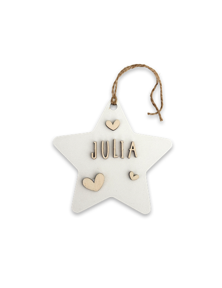 Deco Navidad Estrella en Blanco