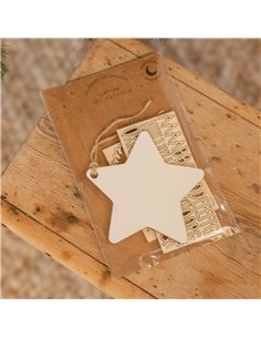 Deco Navidad Estrella en Blanco 2