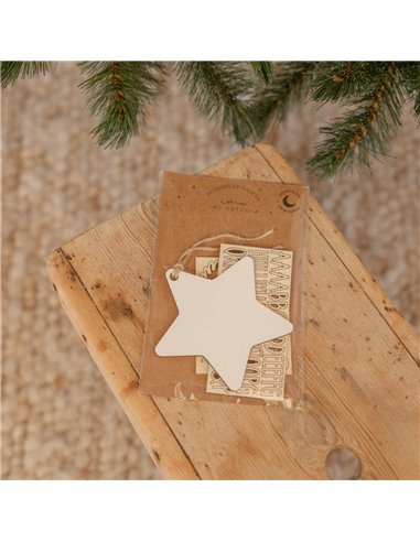 Deco Navidad Estrella en Blanco