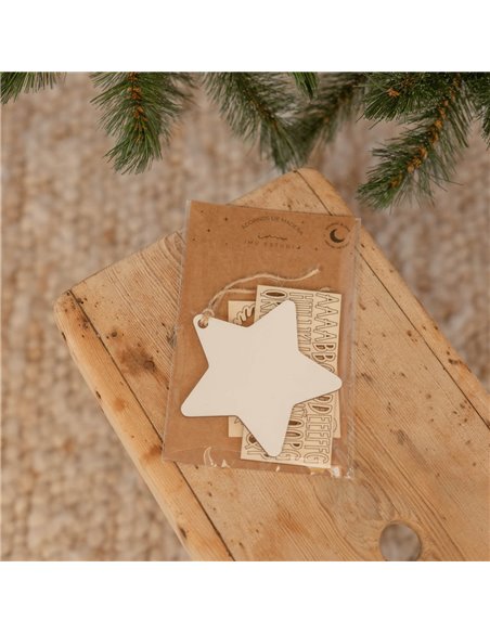 Deco Navidad Estrella en Blanco