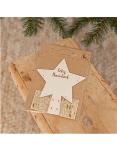 Estrella Punta Árbol en Blanco 2