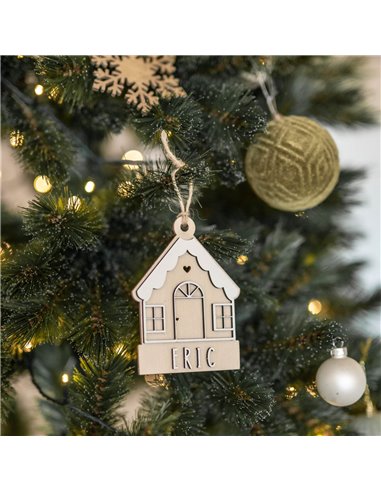 Deco Navidad Casita en Madera