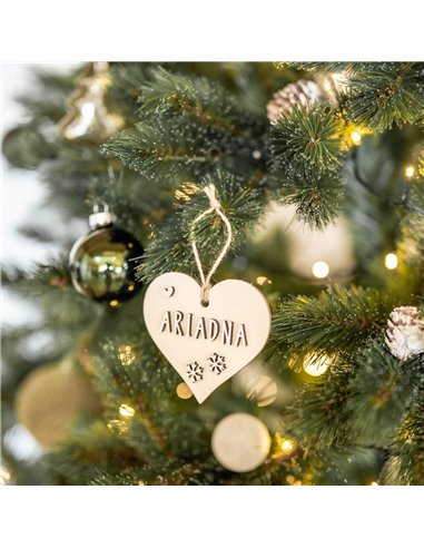 Deco Navidad Corazón en Madera