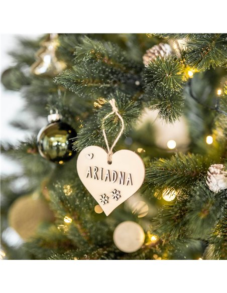 Deco Navidad Corazón en Madera