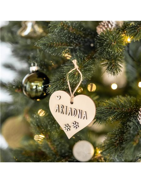 Deco Navidad Corazón en Madera