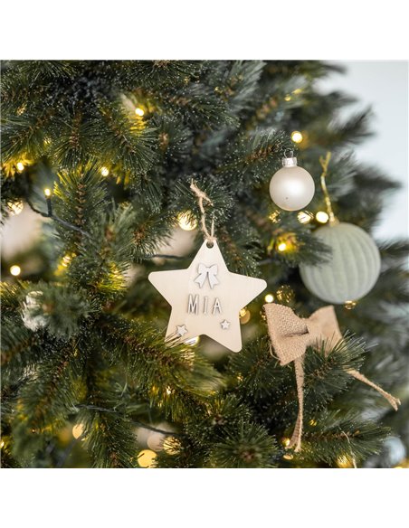 Deco Navidad Estrella en Madera