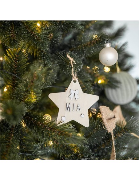 Deco Navidad Estrella en Madera