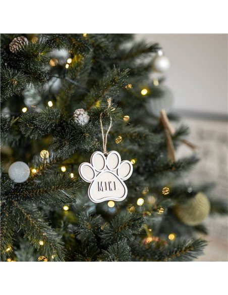 Deco Navidad Huella en Madera