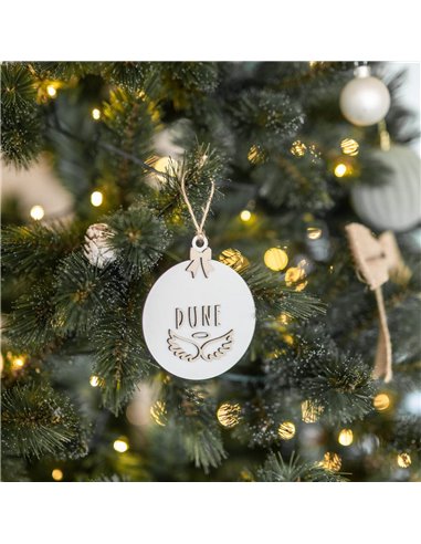 Deco Navidad Bola en Blanco