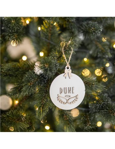 Deco Navidad Bola en Blanco