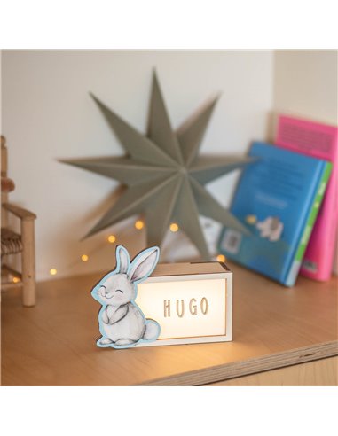 Lámpara Acuarela Conejo