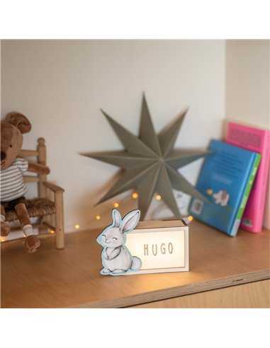 Lámpara Acuarela Conejo