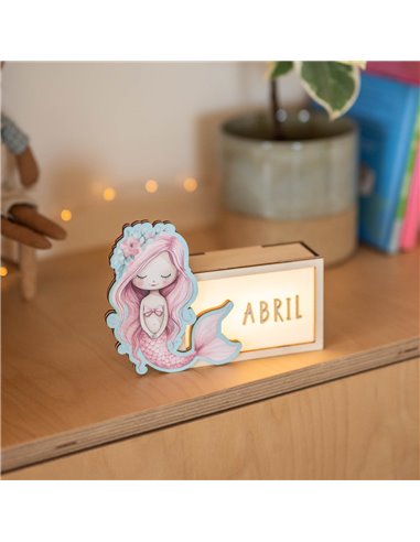 Lámpara Acuarela Sirena