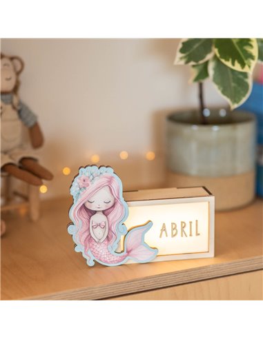 Lámpara Acuarela Sirena