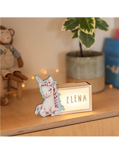 Lámpara Acuarela Unicornio