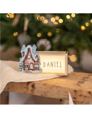 Lámpara Navidad Casita