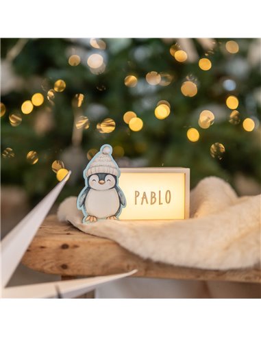Lámpara Navidad Pingüino