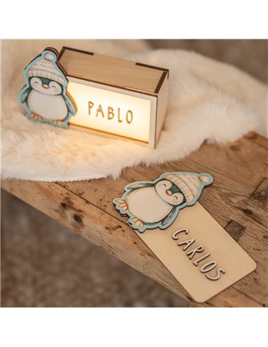 Lámpara Navidad Pingüino