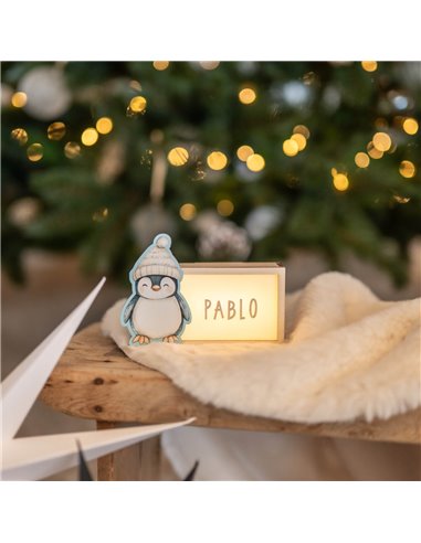 Lámpara Navidad Pingüino