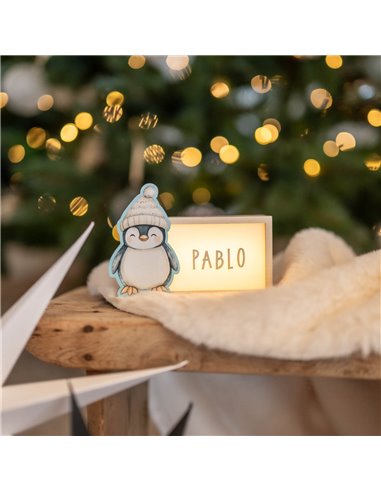 Lámpara Navidad Pingüino