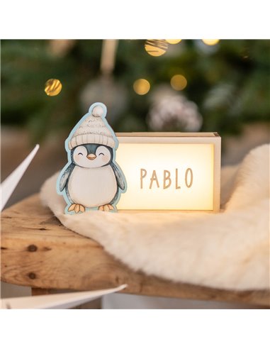 Lámpara Navidad Pingüino
