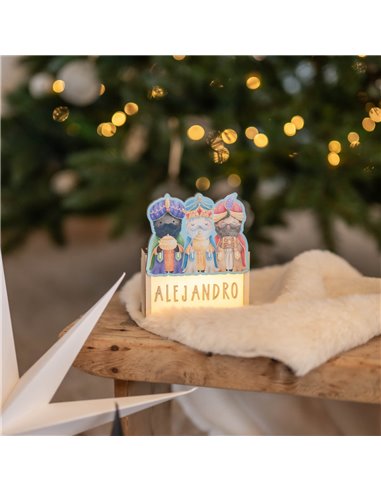 Lámpara Navidad Reyes Magos