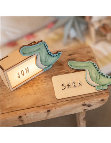 Placa Safari Cocodrilo