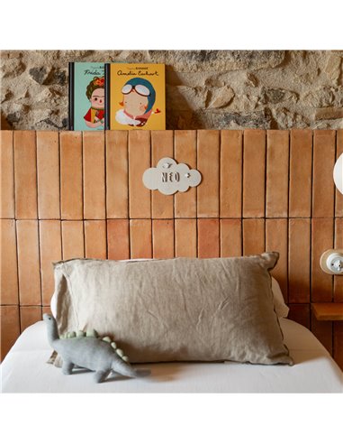 Placa Nube en Madera