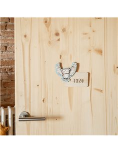 Placa Acuarela Buho 2