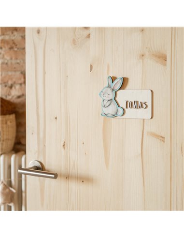 Placa Acuarela Conejo