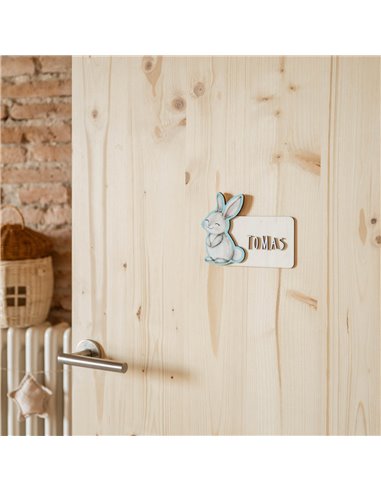 Placa Acuarela Conejo