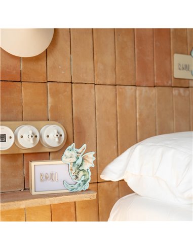 Placa Acuarela Dragon