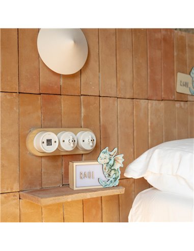 Placa Acuarela Dragon