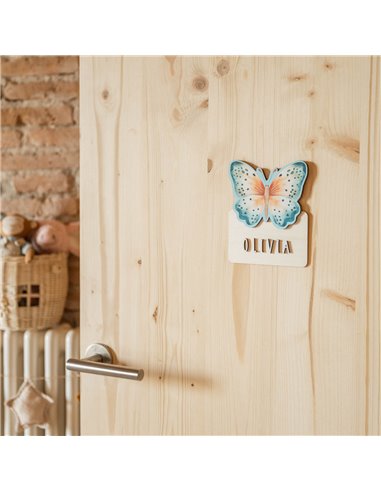 Placa Acuarela Mariposa