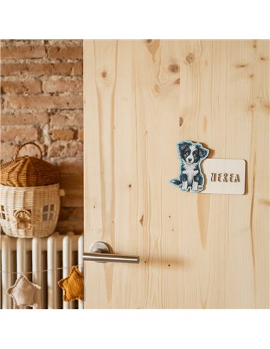 Placa Acuarela Perro