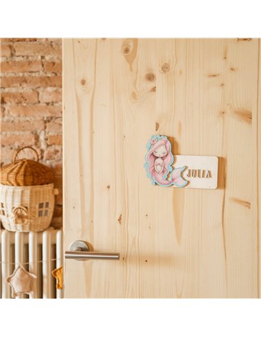 Placa Acuarela Sirena