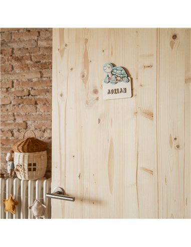 Placa Acuarela Tortuga