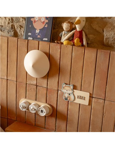 Placa Acuarela Zorro